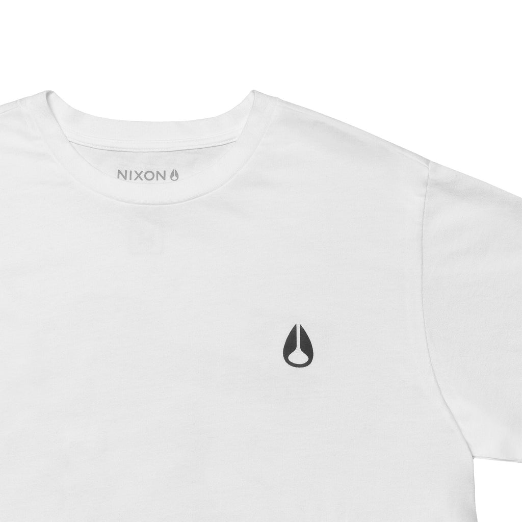Polera Nixon Men Crocodile White