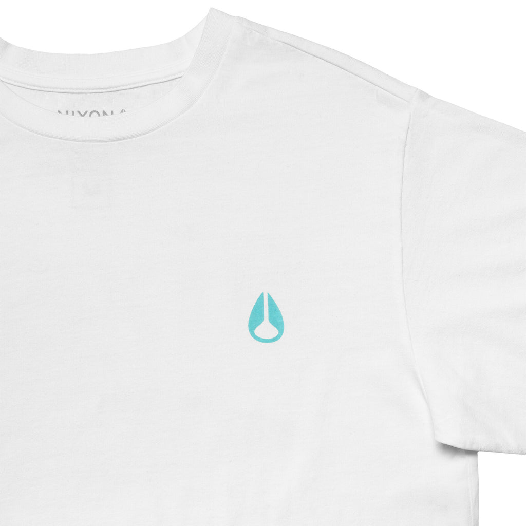 Polera Nixon Men Don’t Stop Time Racoon White