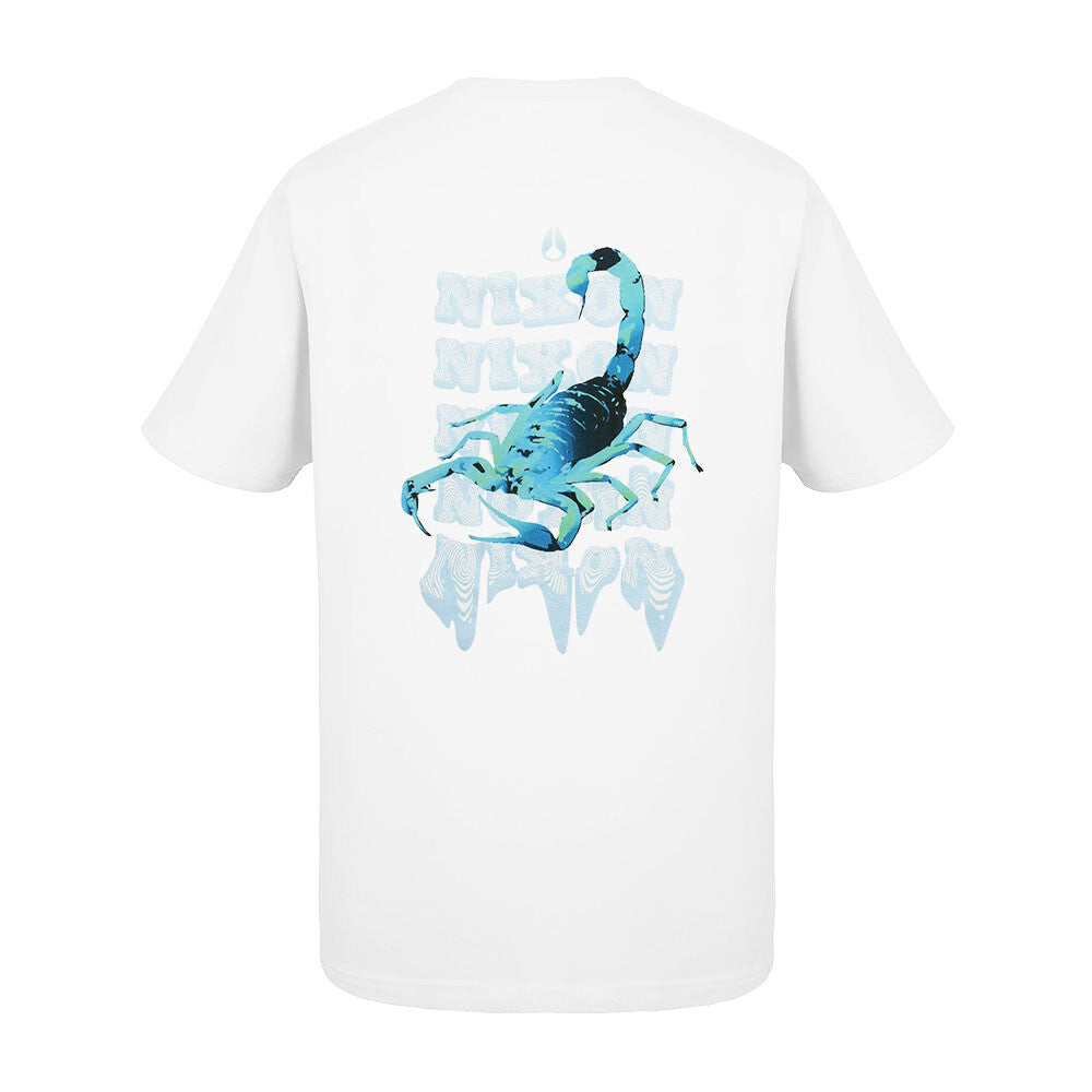 Polera Nixon Men Blue Scorpio White