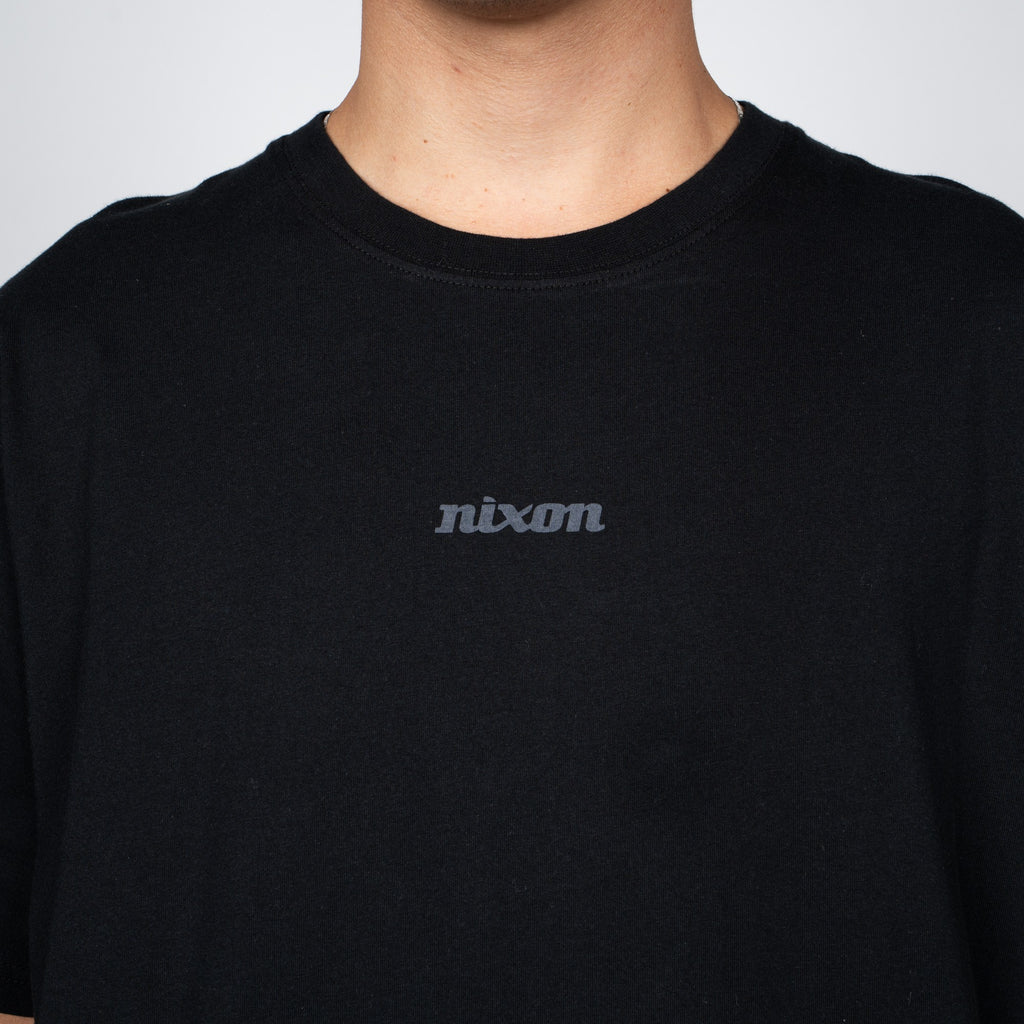 Polera Nixon Men Tiny Logo Black