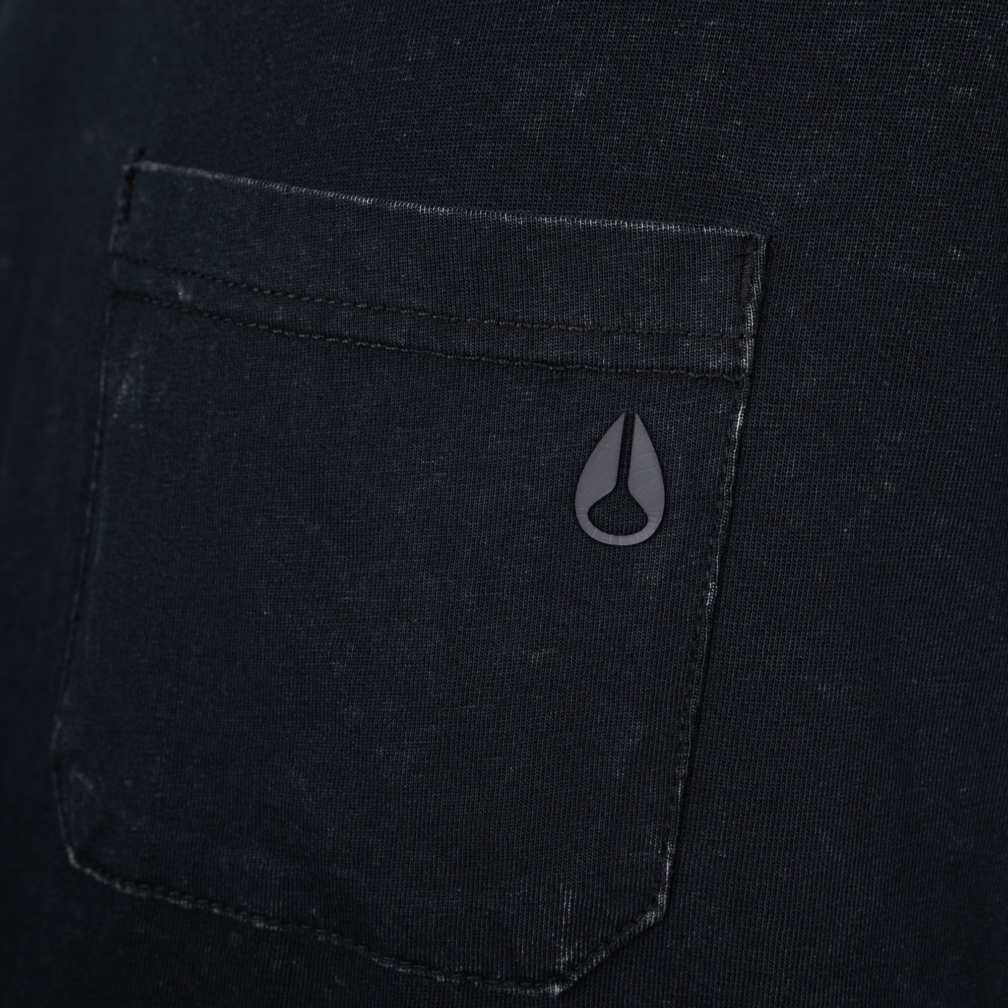Polera Nixon Men Pocket Washed Black