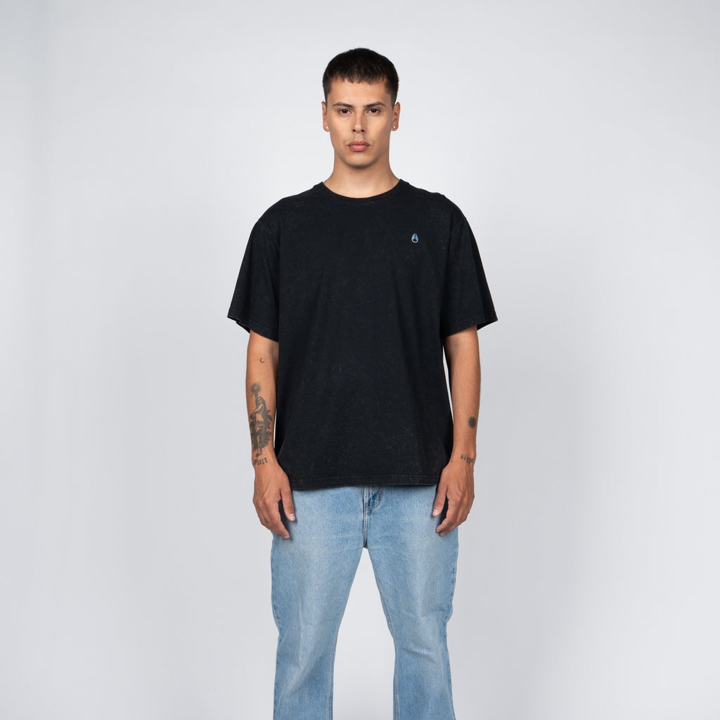 Polera Nixon Men Blue Snake Black