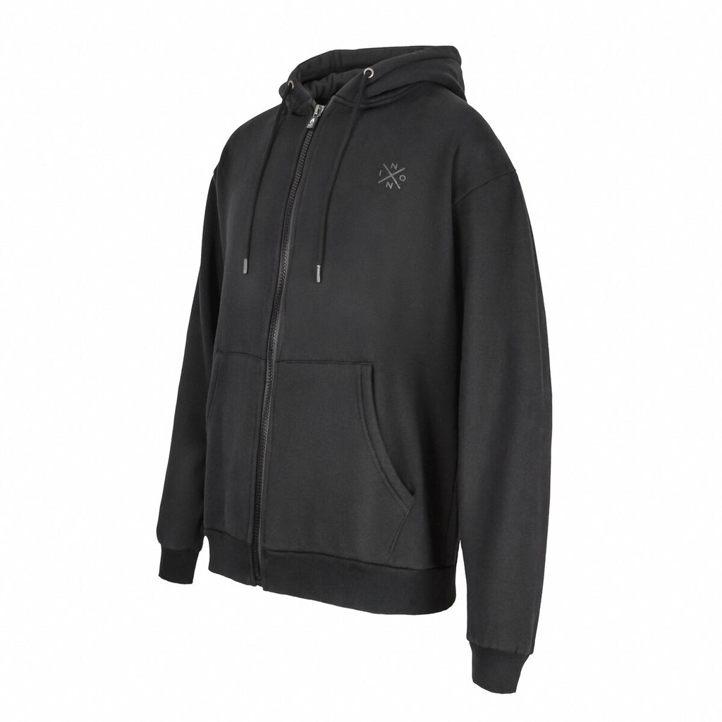Polerón Nixon Men Full Zipper Black Cross