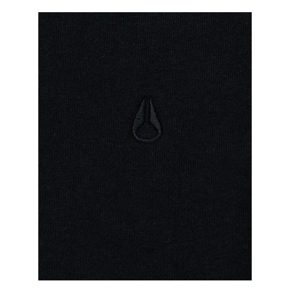 Polerón Nixon Men Full Zipper Tiny logo Black