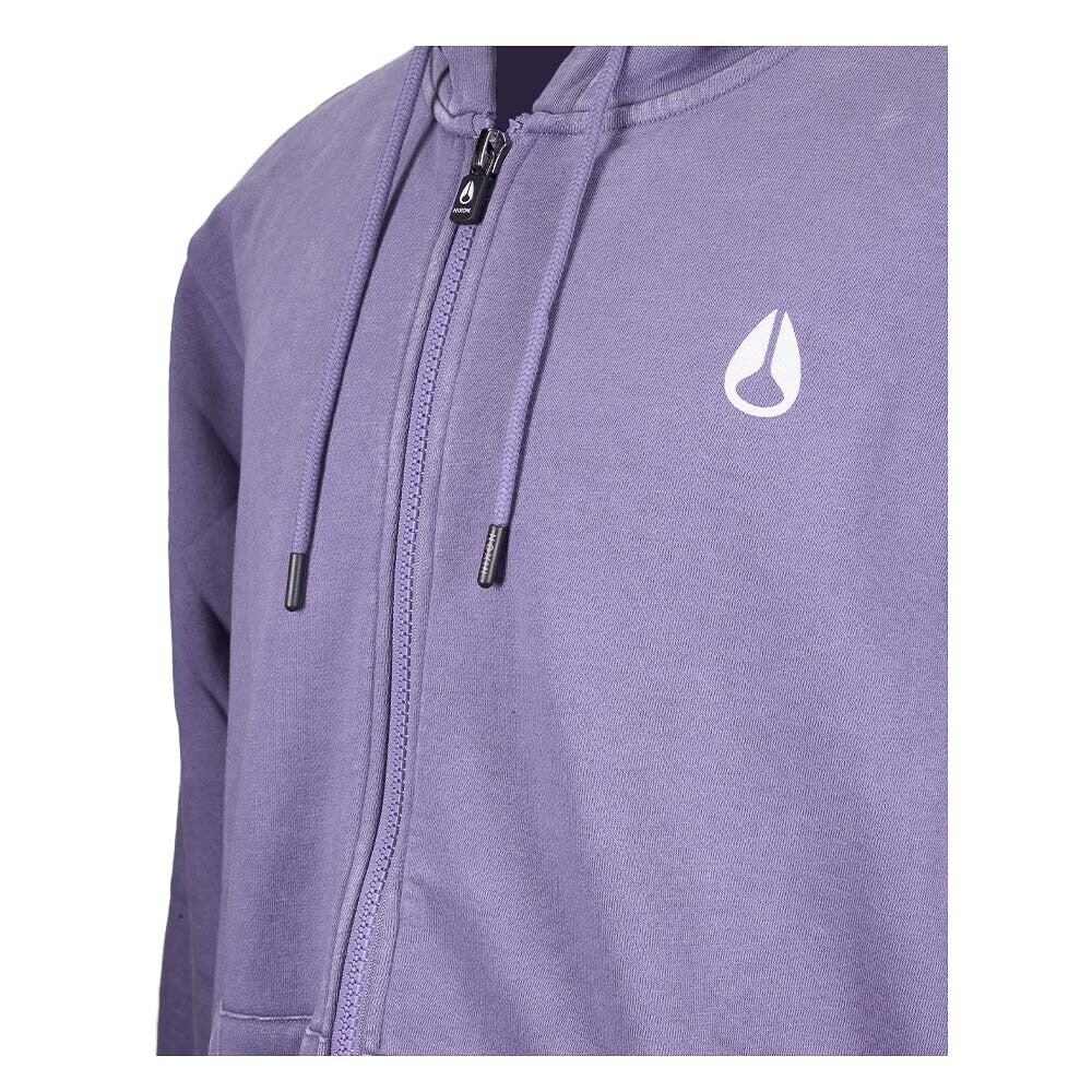 Polerón Nixon Men Full Zipper Crocodile Light Purple