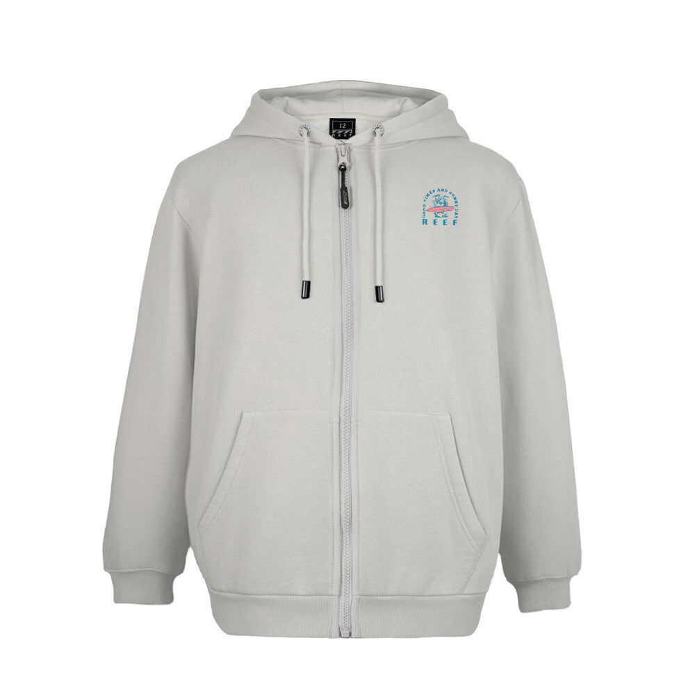 Poleron Full Zipper Kids Reef Grey