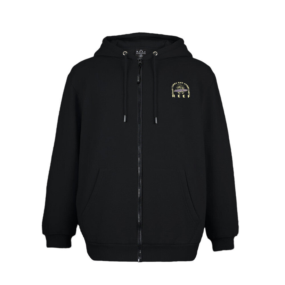 Poleron Full Zipper Kids Reef Black