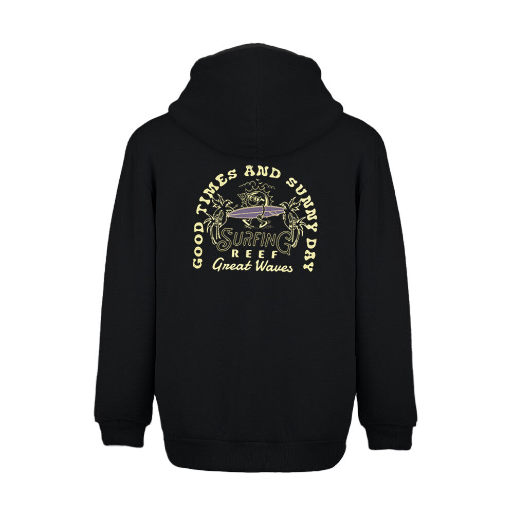 Poleron Full Zipper Kids Reef Black