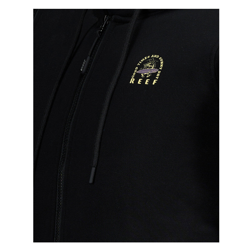 Poleron Full Zipper Kids Reef Black