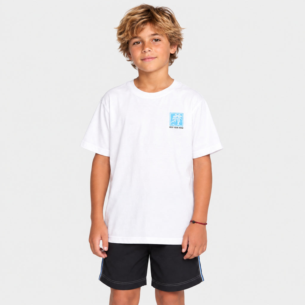 Polera Reef Kids Tiny Print White