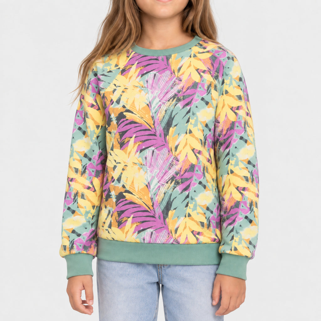 Poleron Kids Crew Leaf Multicolor