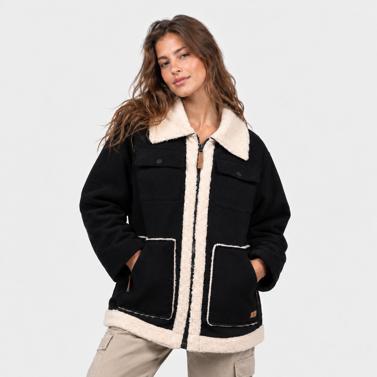 Casaca Reef Women Black Beige