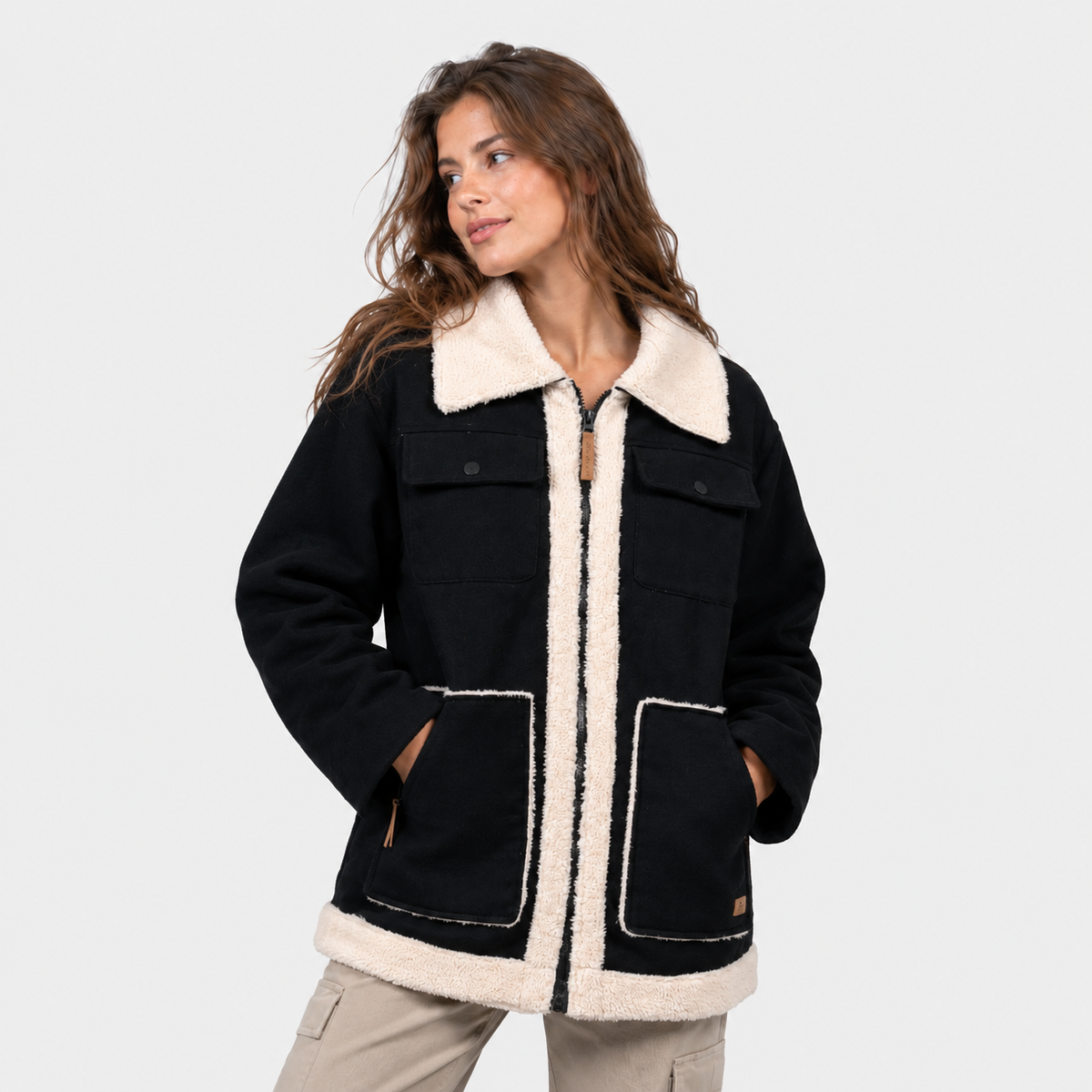 Casaca Reef Women Black Beige