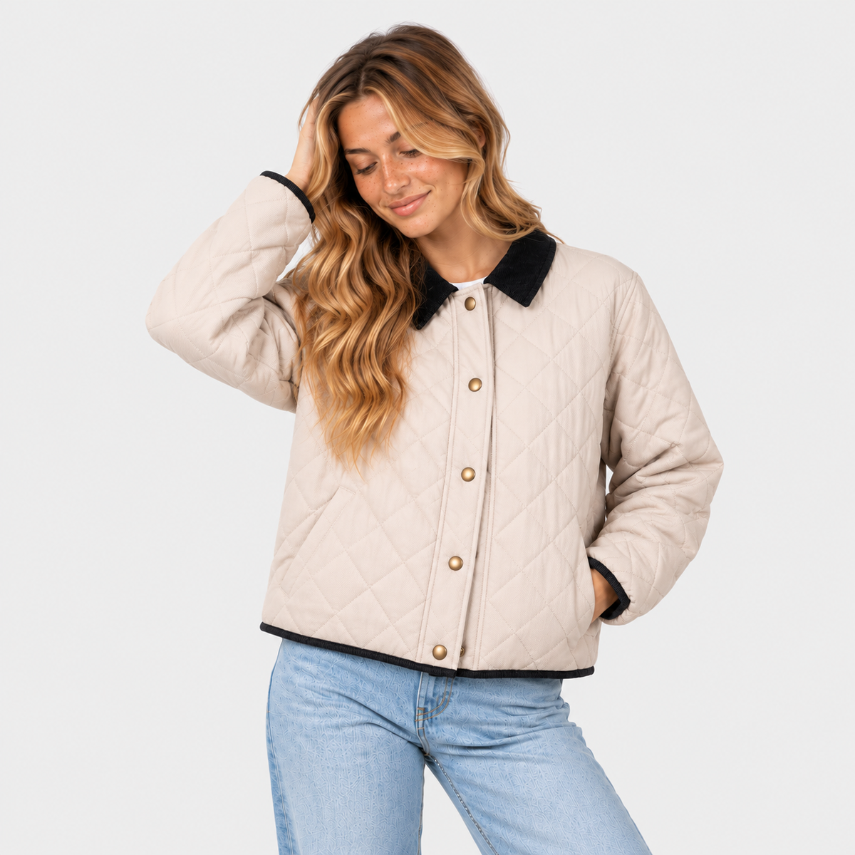 Chaqueta Reef Women Beige