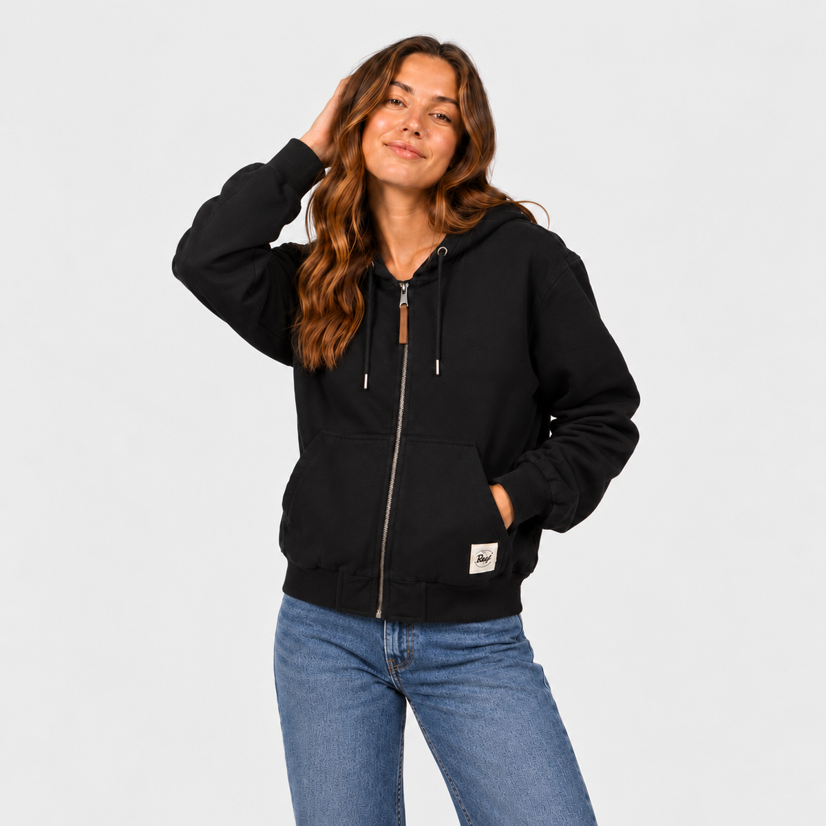 Casaca Reef Women Full Zipper Black