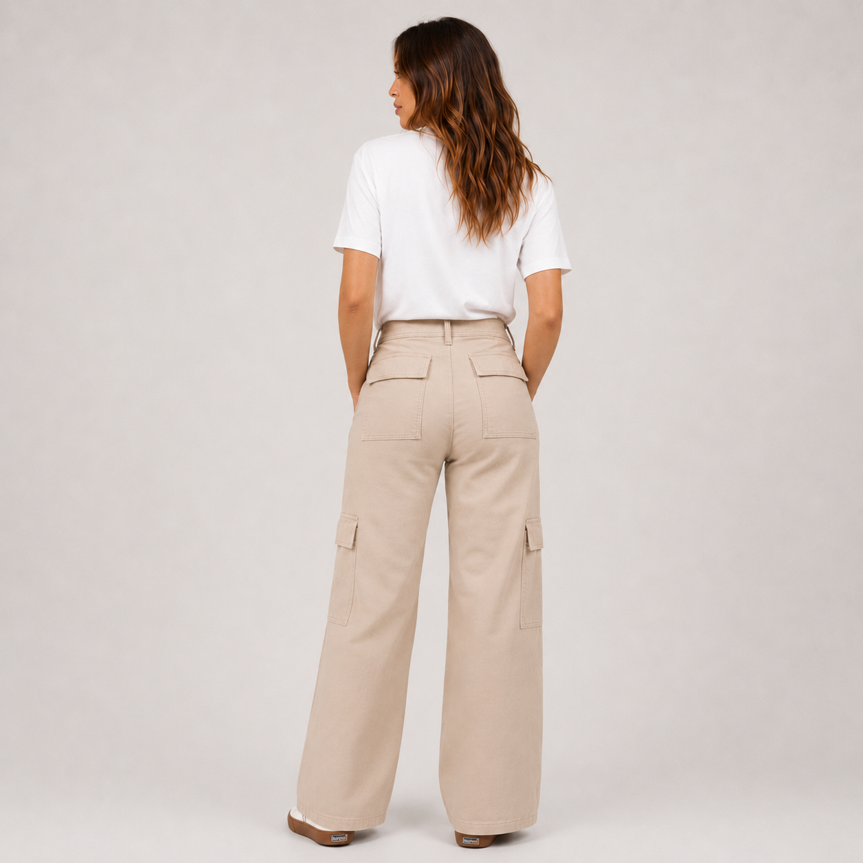 Pantalón Reef Women Cargo Beige