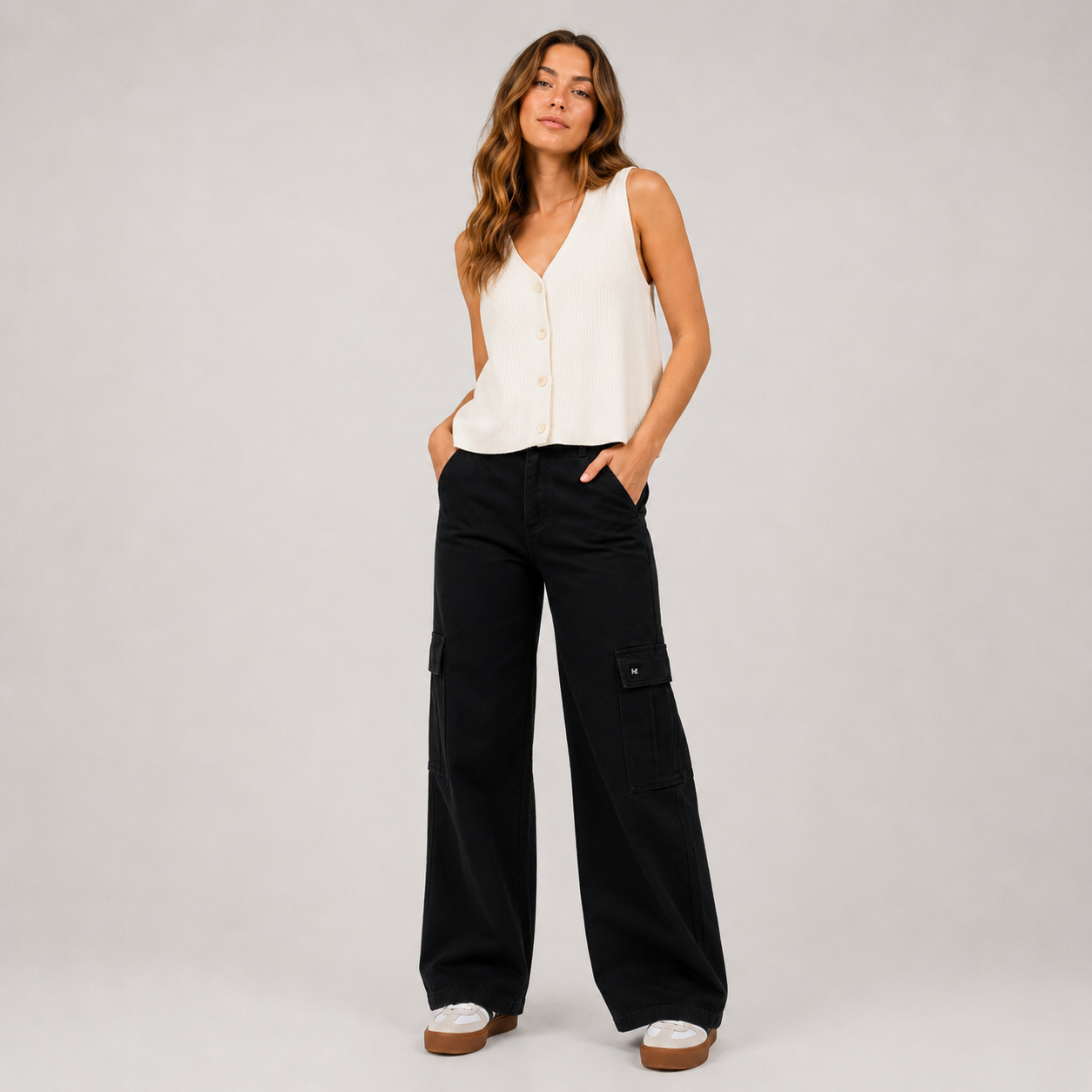 Pantalón Reef Women Cargo Black