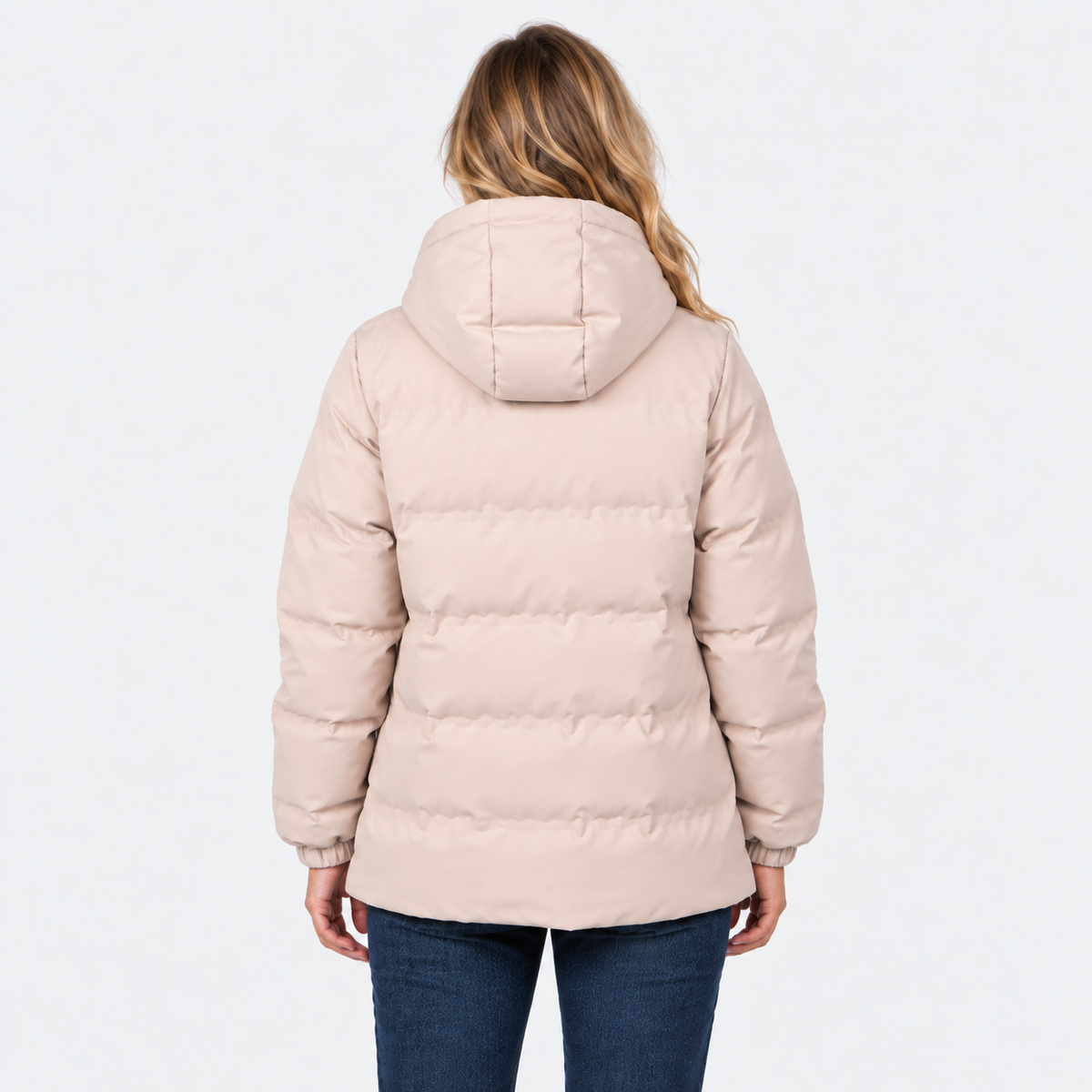 Parka Reef Women Puffer Full Zipper Beige