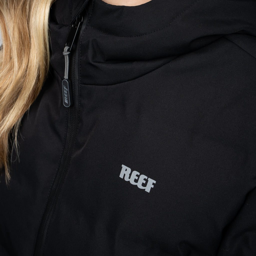 Parka Reef Women Puffer Full Zipper Black