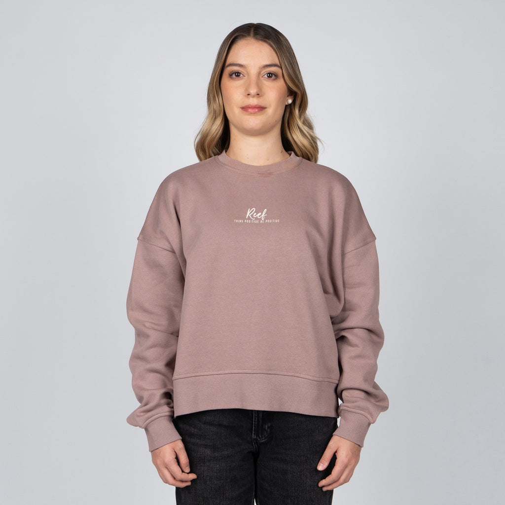 Polerón Crew Women Sisa Soft Brown