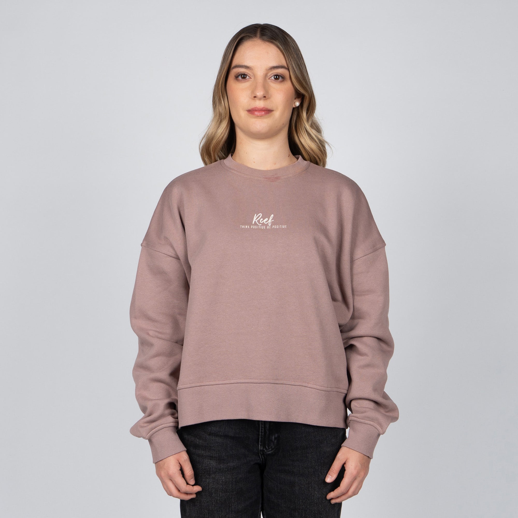 Polerón Crew Women Sisa Soft Brown