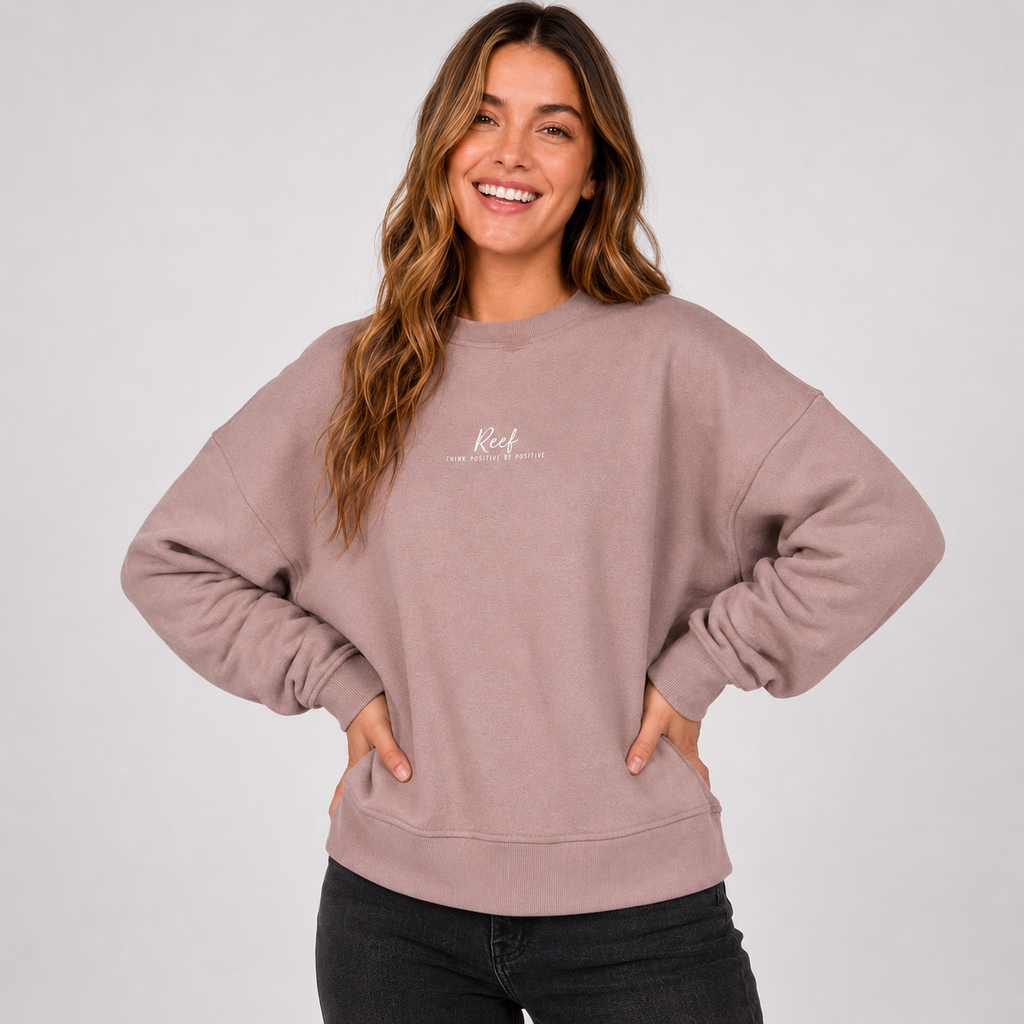 Polerón Crew Women Sisa Soft Brown