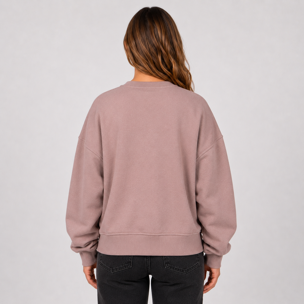 Polerón Crew Women Sisa Soft Brown