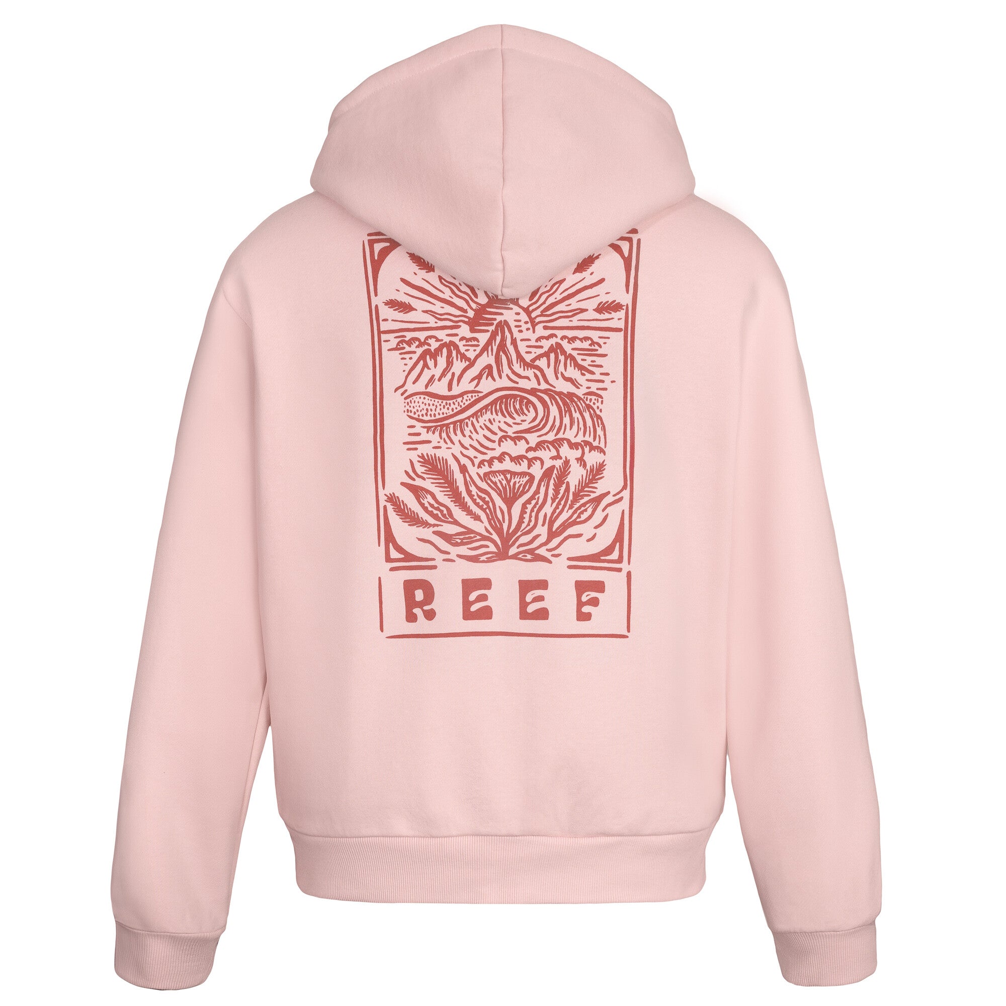Polerón Mjer Reef Full Zipper Pink