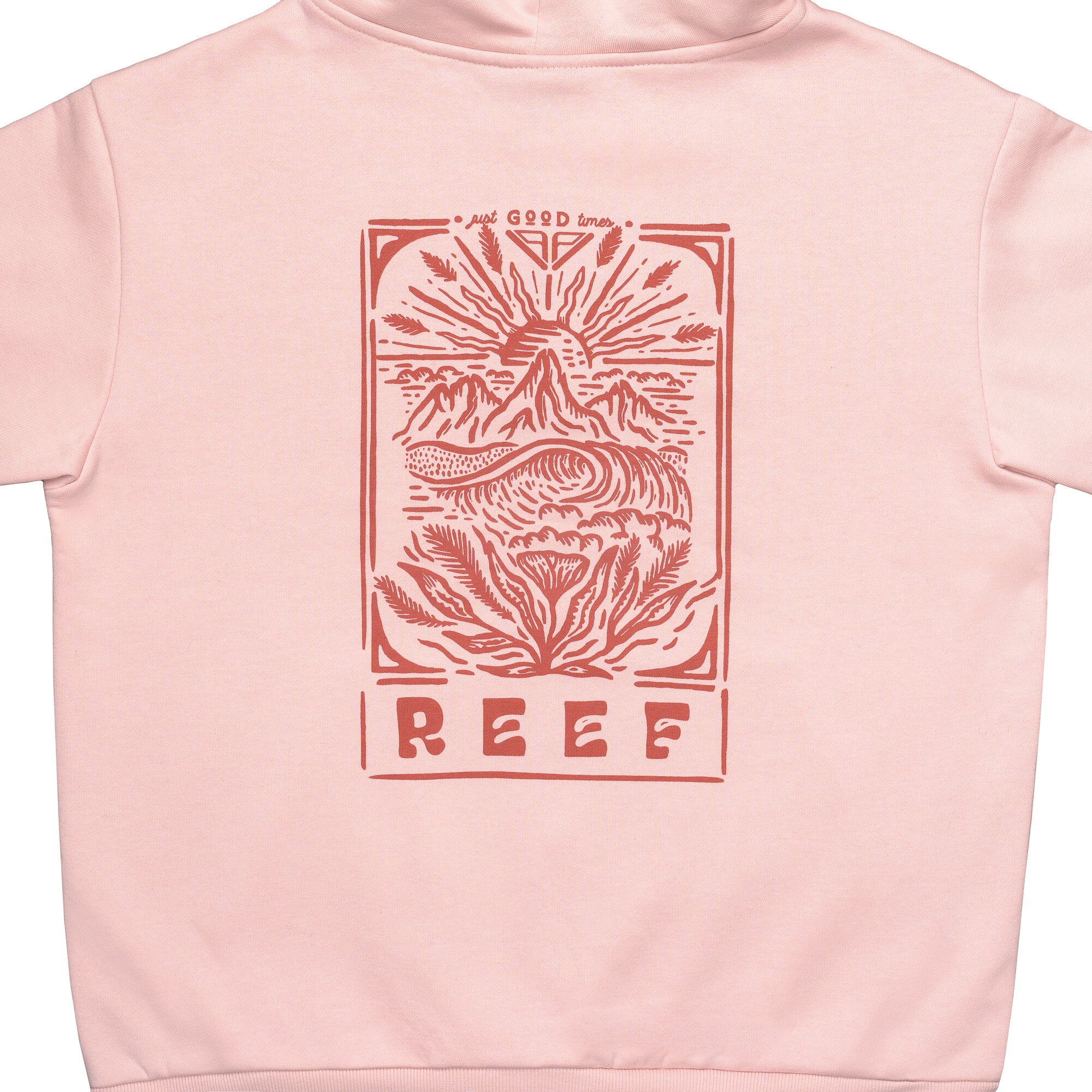 Polerón Mjer Reef Full Zipper Pink