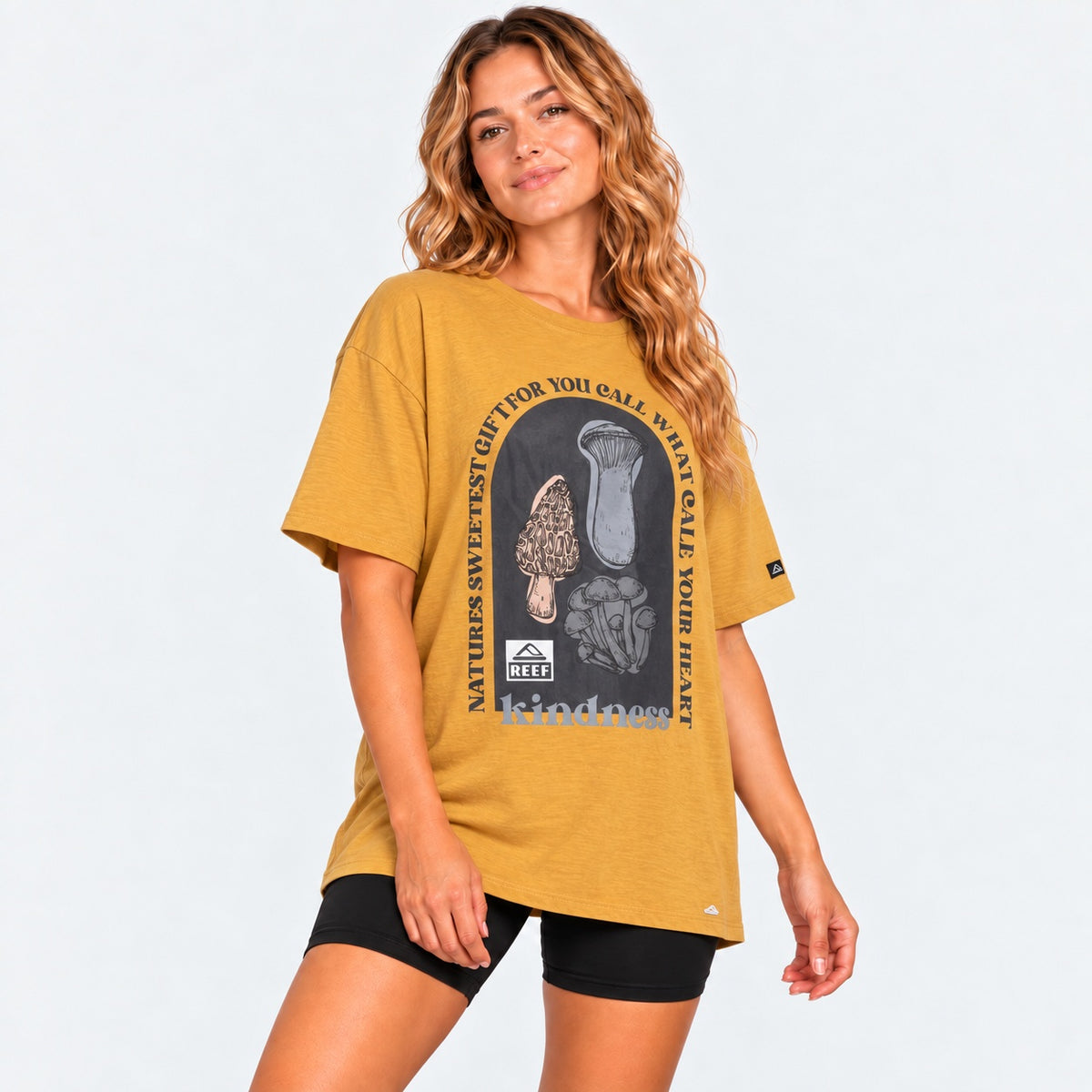 Polera Women Overzise Yellow Orange