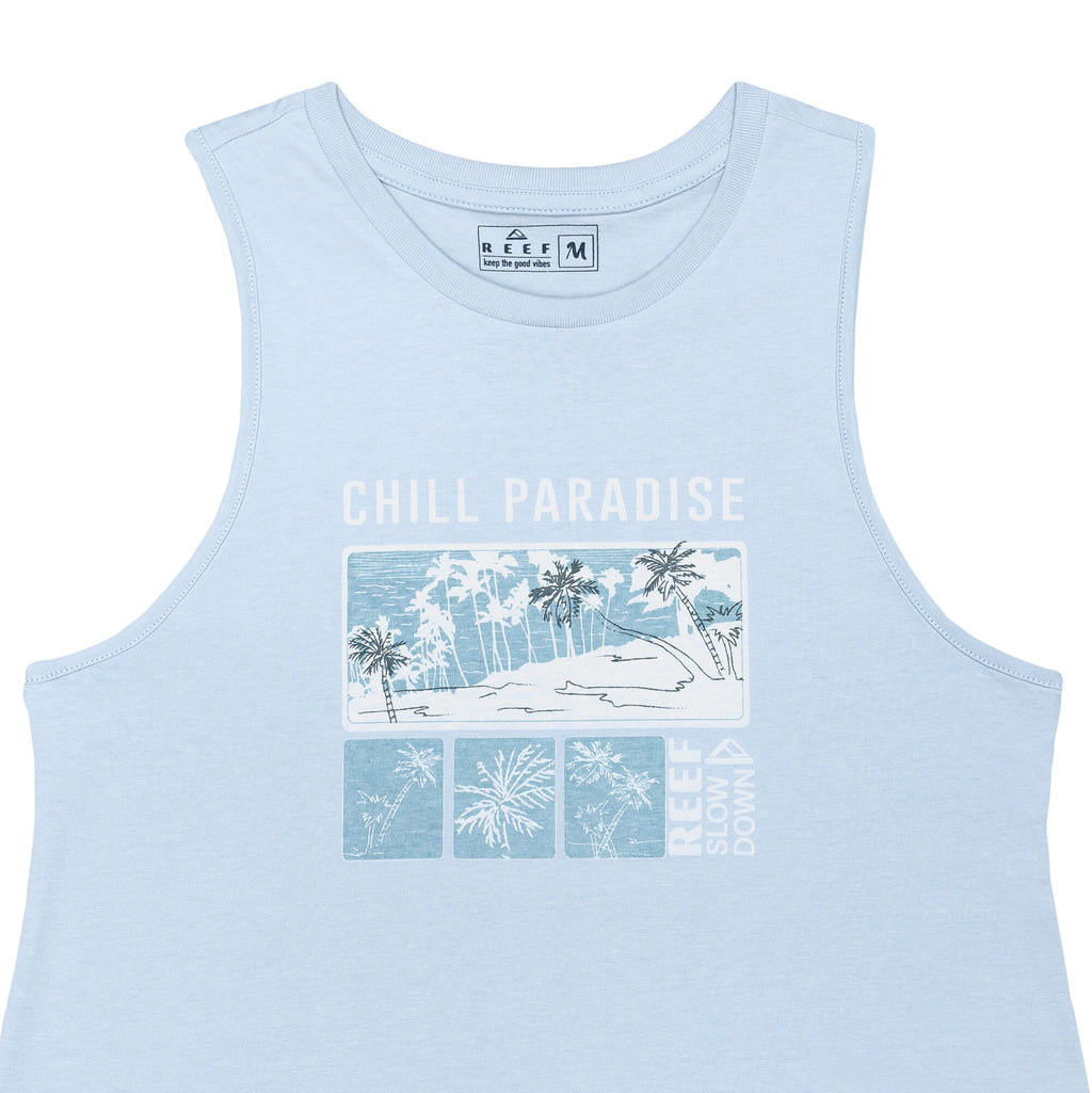 Polera Reef Sin Mangas Women Light Blue
