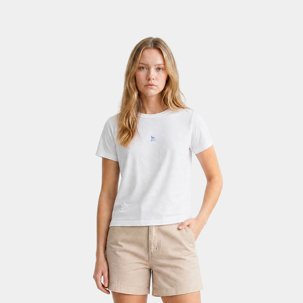 Polera Reef Women Logo White