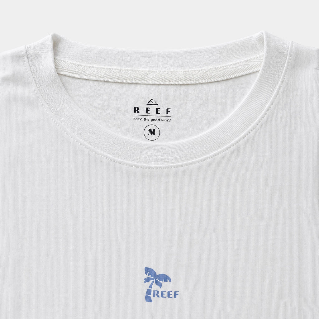 Polera Reef Women Logo White