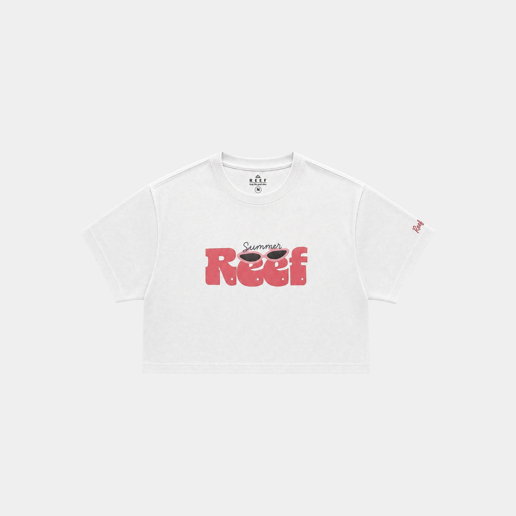 Polera Reef Women Boxy Summer White