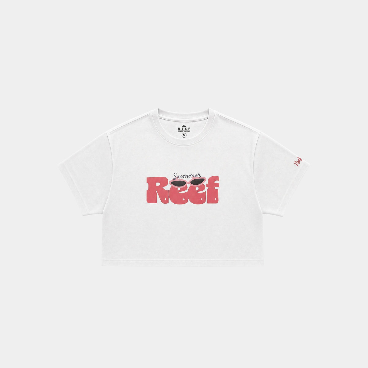 Polera Reef Women Boxy Summer White