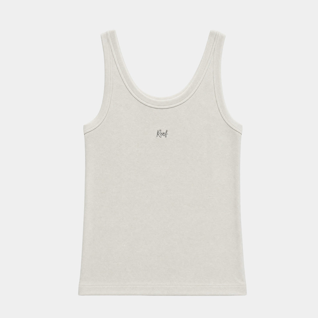 Polera Reef Women Rib Top White