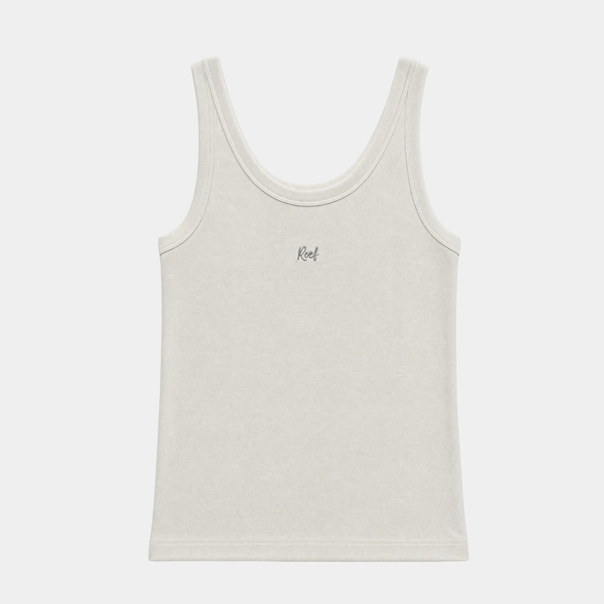 Polera Reef Women Rib Top White