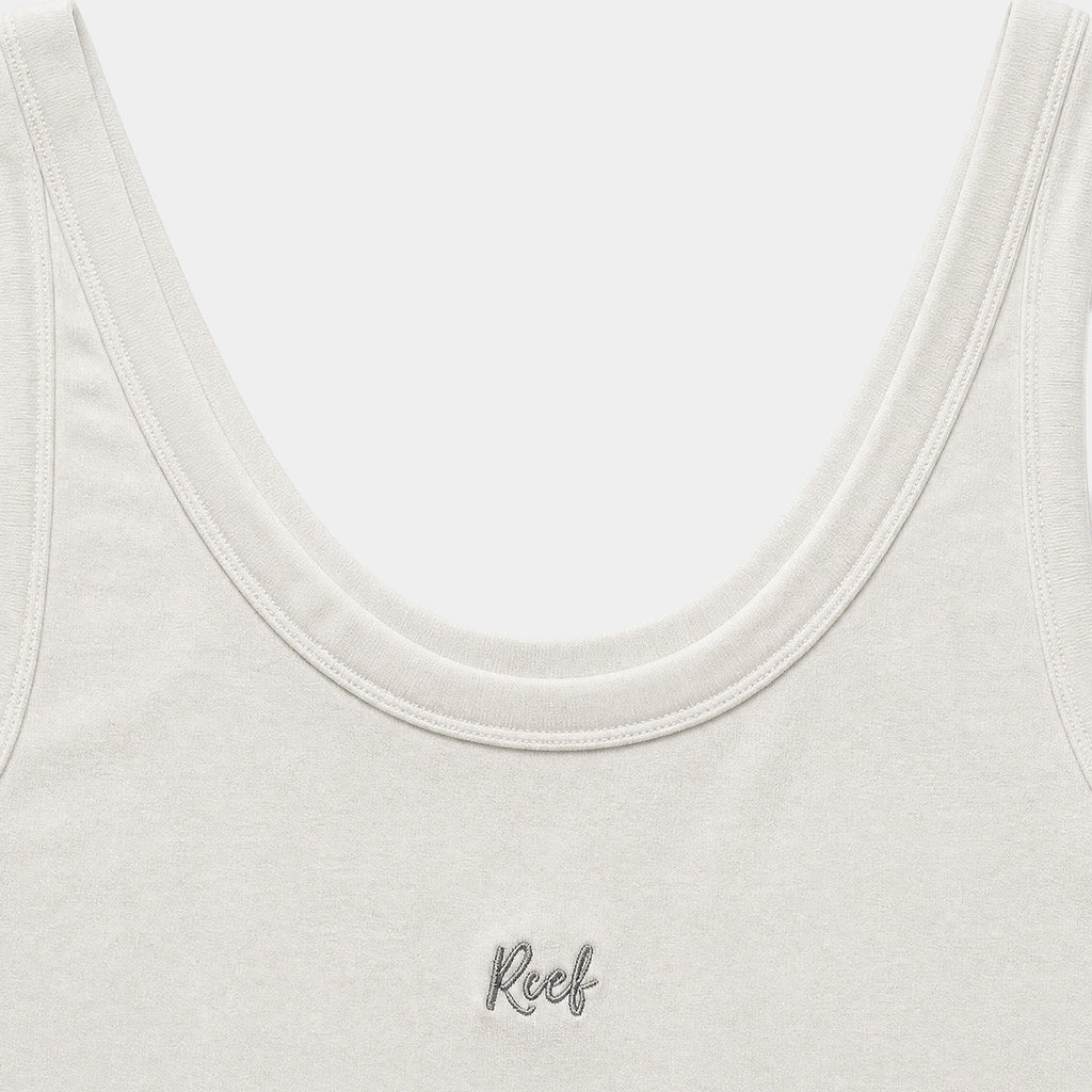 Polera Reef Women Rib Top White