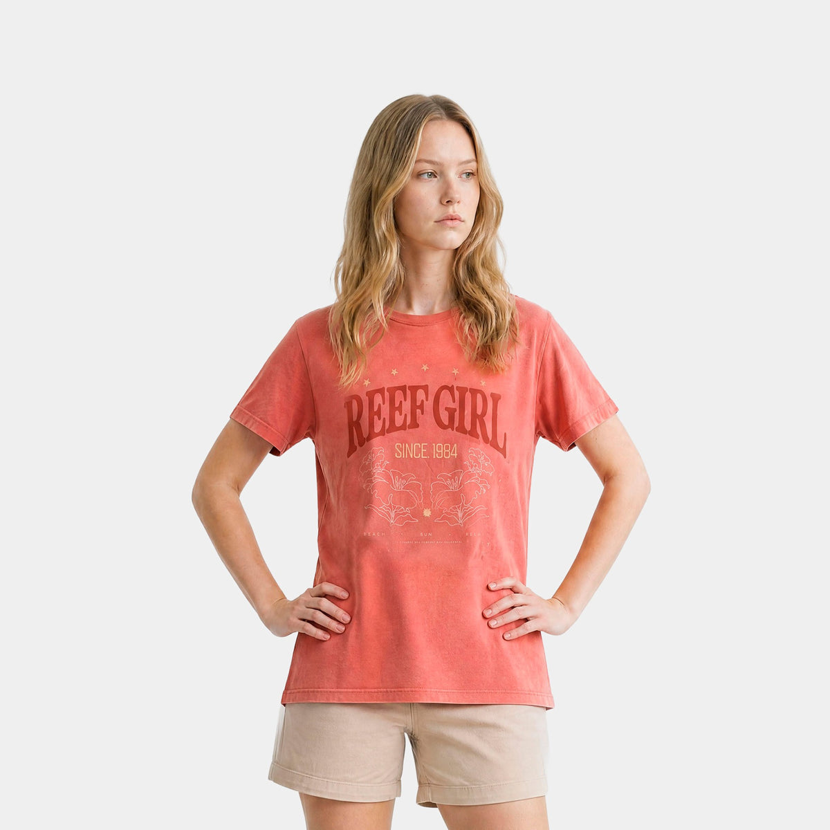 Polera Reef Women "Reef Girl" Orange