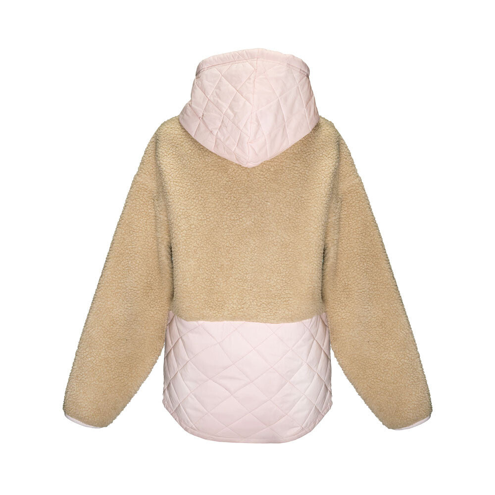 Sherpa Reef Women Buttons Pink Beige