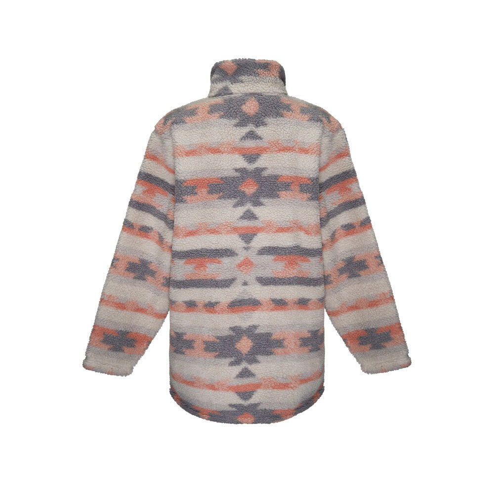Sherpa Reef Women Buttons Ethnic Pink Beige