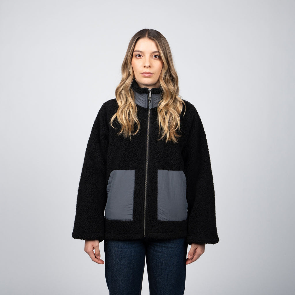 Sherpa Full Zipper Reef Women Black