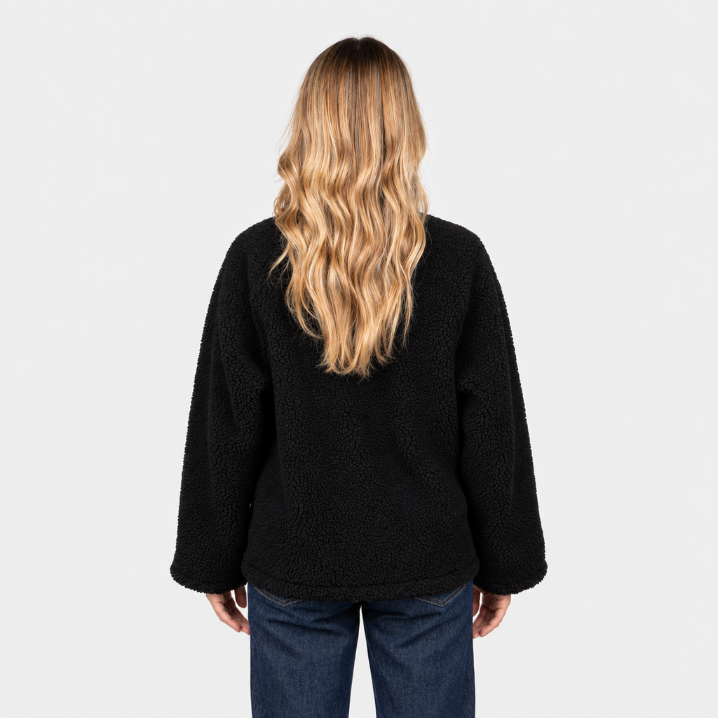 Sherpa Full Zipper Reef Women Black