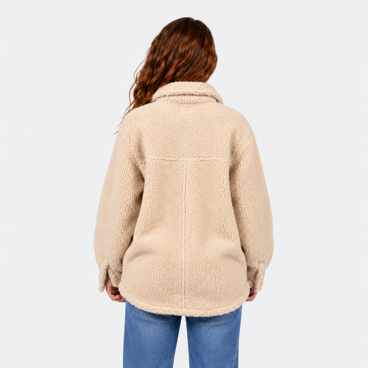 Sherpa Buttons Reef Women White Beige