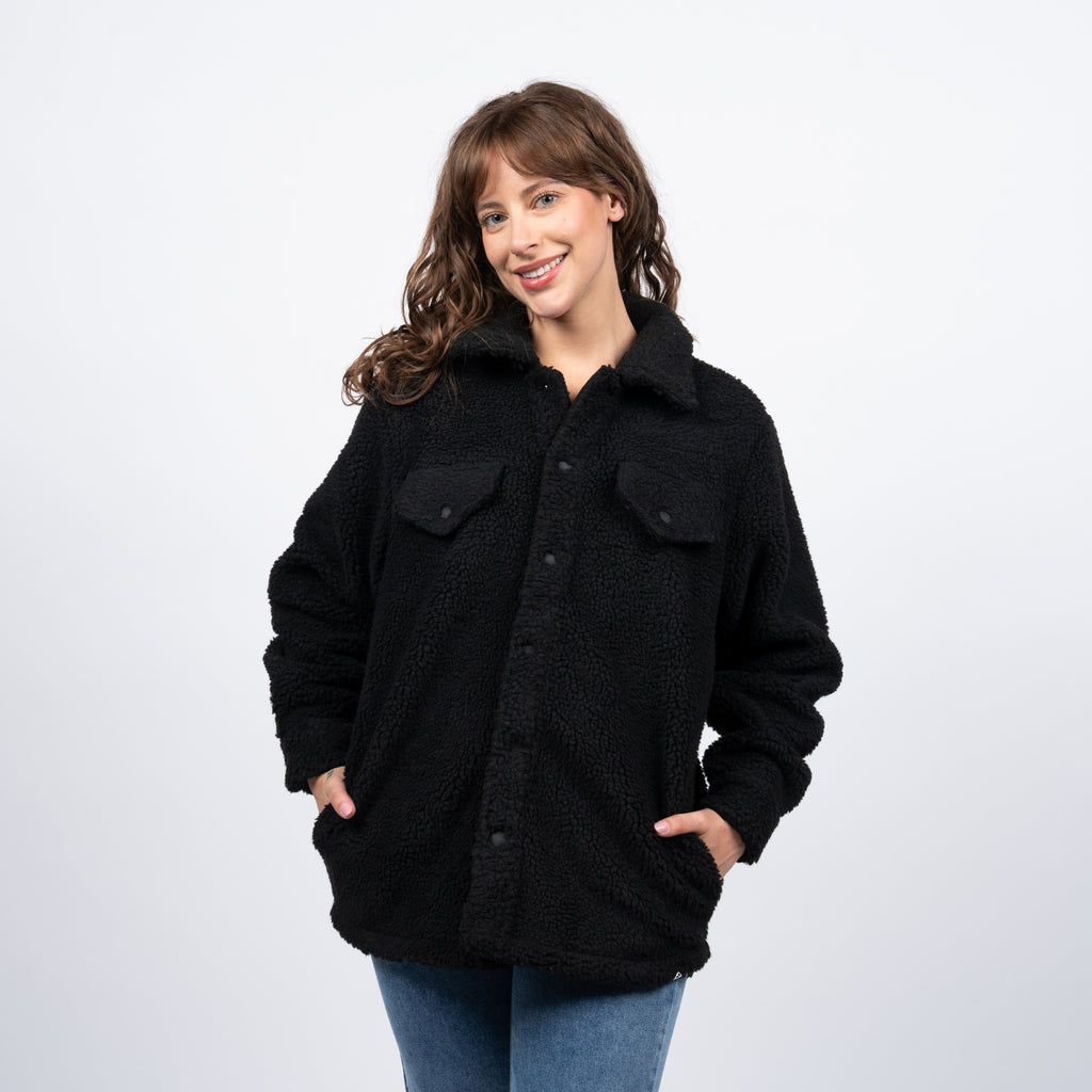 Sherpa Buttons Reef Women Black