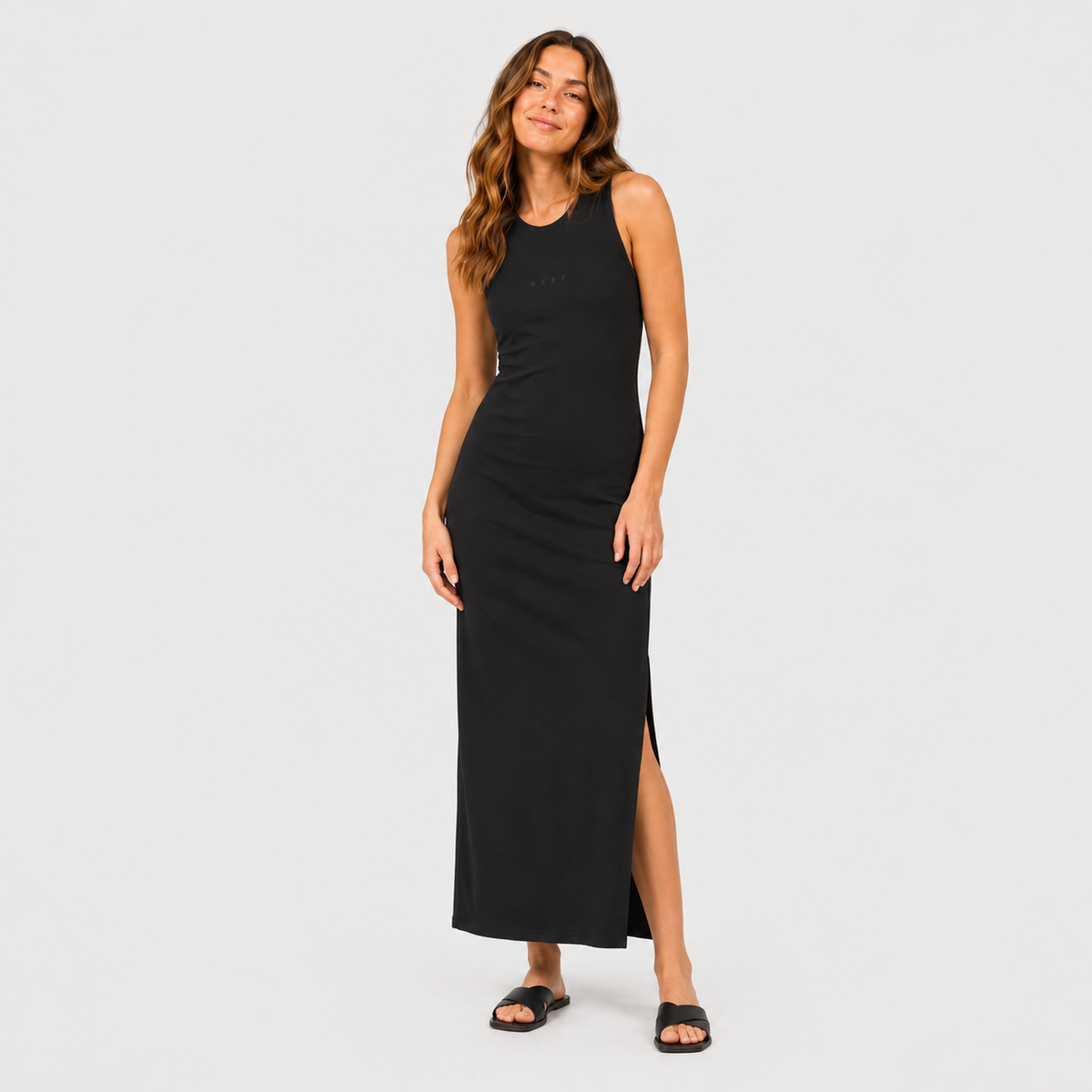 Vestido Reef Women Long All Black