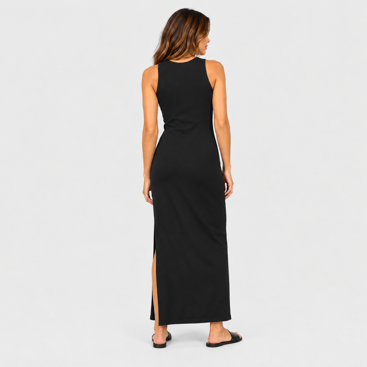 Vestido Reef Women Long All Black