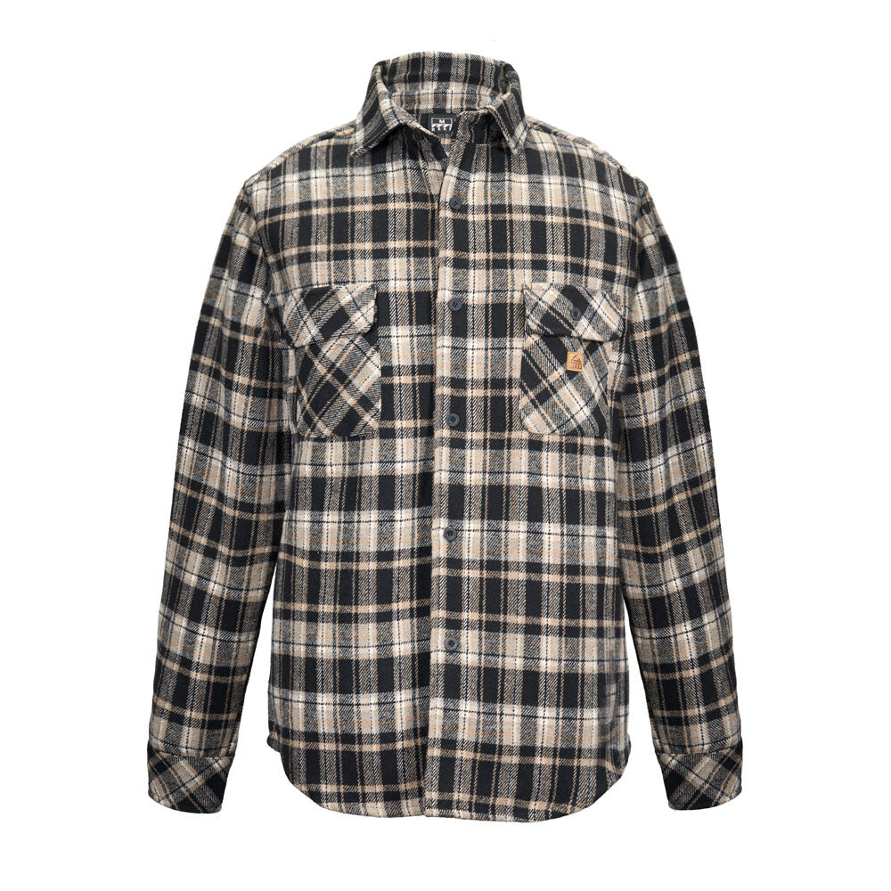 Camisa Men Reef Black Beige