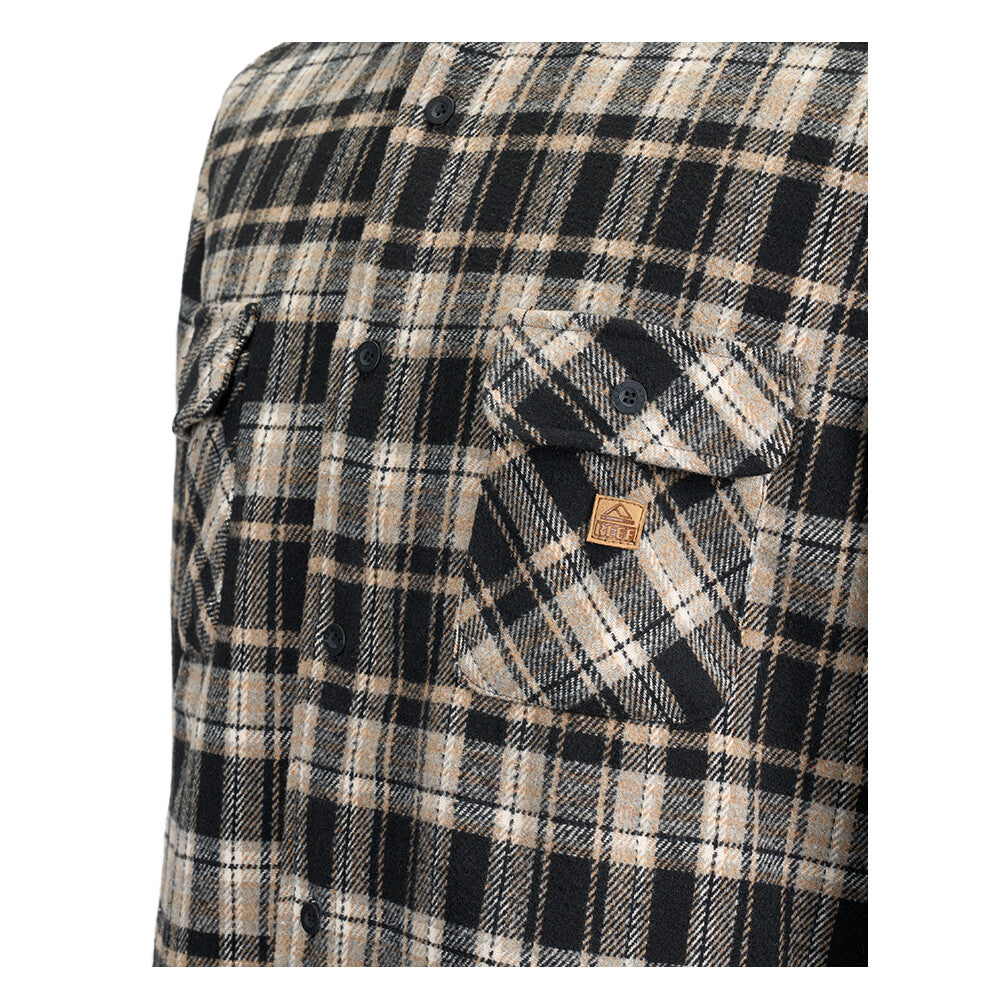 Camisa Men Reef Black Beige