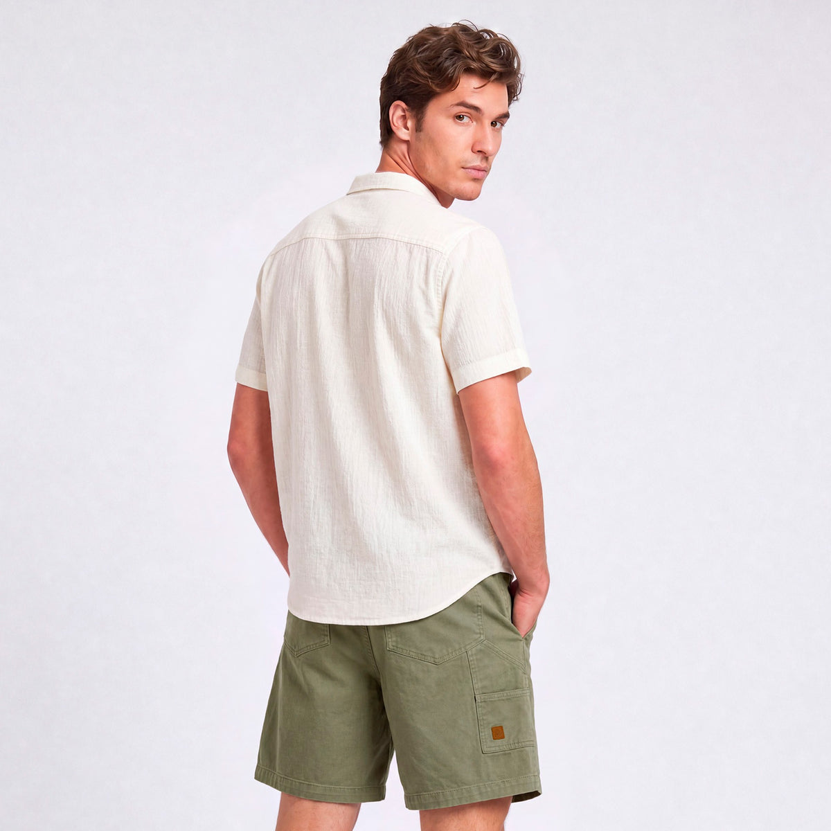 Camisa Reef Men Manga Corta White